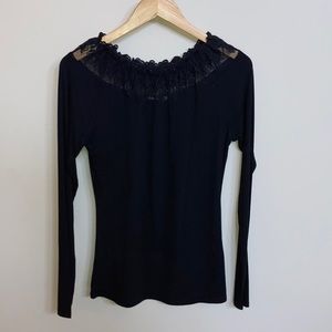 BKE, Black Boutique Top, Medium